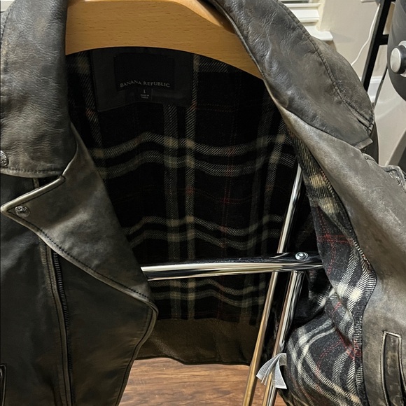 Banana Republic Black Leather Jacket - Picture 3 of 7